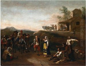 The Country Dance by Michelangelo Cerquozzi