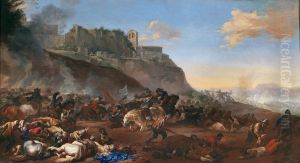Battle Scene by Michelangelo Cerquozzi