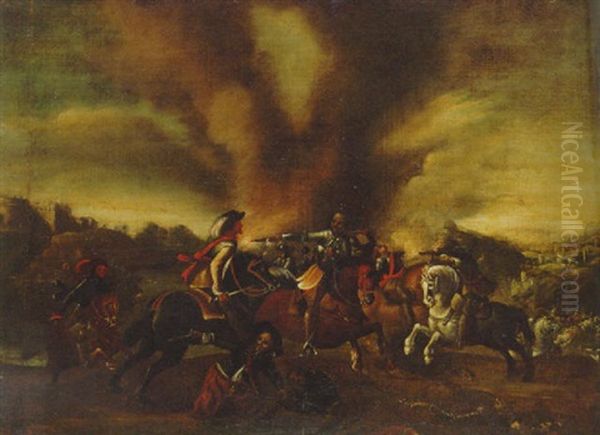 A Cavalry Skirmish - view 1