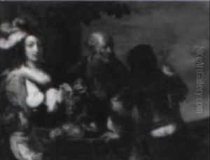 Figures Eating And Drinking In A Landscape Figures Eating And Drinking In A Landscape