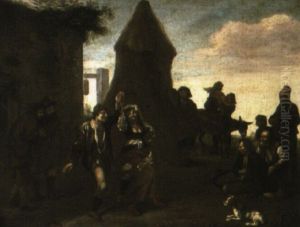 Peasants Merrymaking by Michelangelo Cerquozzi