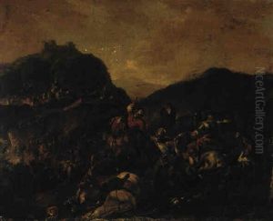 Cavalry Battle Between Turks And Christians