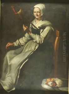 Une Fileuse by Giacomo Ceruti