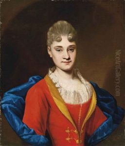 Ritratto Di Giovane Donna In Abito Rosso