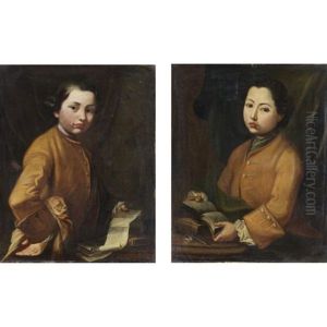 Ritratti Di Fanciulli (pair) by Giacomo Ceruti