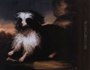 Portrait Eines Hundes Vor Seinem Knochen
