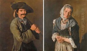 Il Bravo (+ Vecchia Contadina; 2 Works) by Giacomo Ceruti