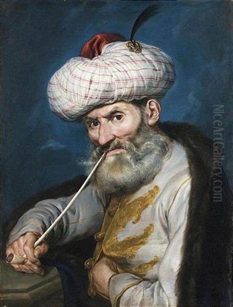 Ritratto Di Fumatore In Costume Orientale - view 1