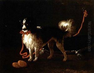 Ritratto Di Spaniel Con Collare Rosso by Giacomo Ceruti