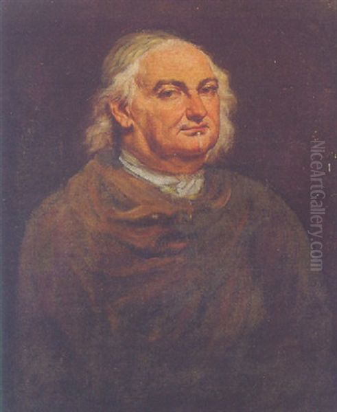 Portrait Of A Gentleman Wearing A Brown Cloak - view 1