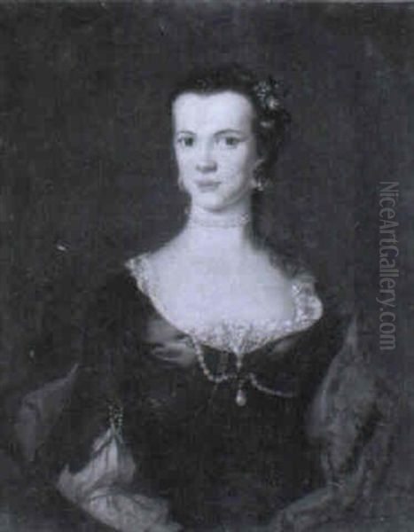 Portrait D'une Jeune Femme Aux Perles - view 1