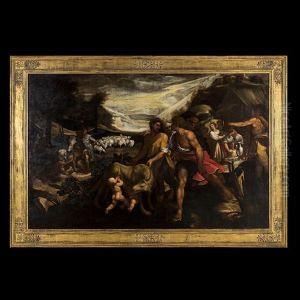 Romulus Et Remus Nourris Par La Louve by Giuseppe Cesari