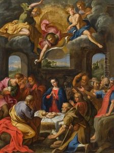 Adoration Of The Kings by Giuseppe Cesari