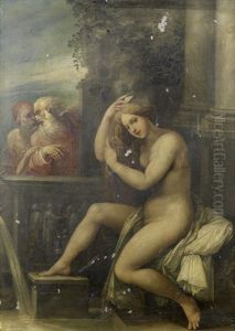 Susanna And The Elders by Giuseppe Cesari