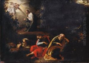Le Christ Au Mont Des Oliviers by Giuseppe Cesari
