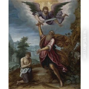 Abraham And Isaac by Giuseppe Cesari