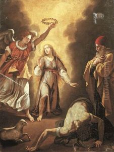 The Martyrdom Of Saint Agnes by Giuseppe Cesari
