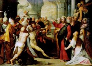 Die Auferweckung Des Lazarus by Giuseppe Cesari