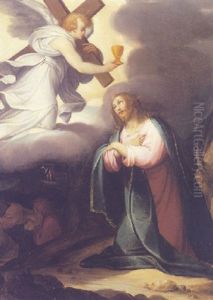 Cristo E L'angelo by Giuseppe Cesari