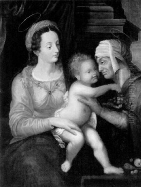 Madonna And Child With Saint Anne - view 1