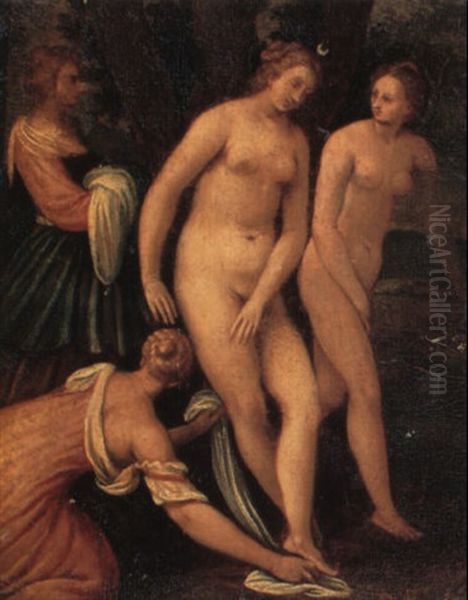 Diana Bathing With Her Nymphs - view 1