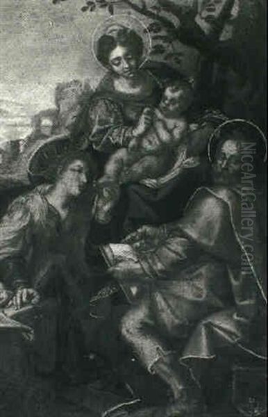 Virgin And Child With Two Saints - view 1