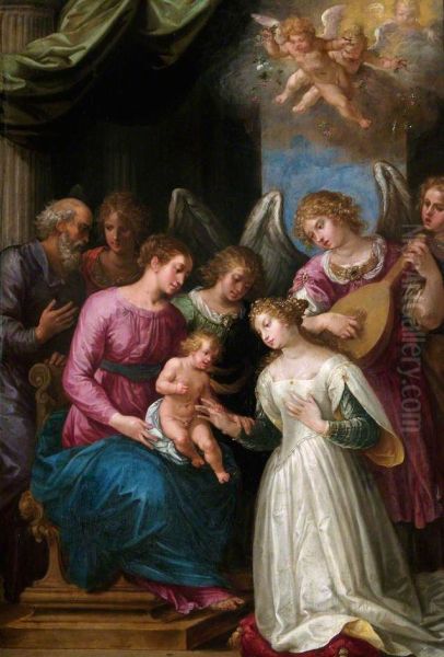 The Mystic Marriage Of Saint Catherine - view 1