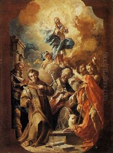 L'immacolata Concezione E Santi by Jacopo Cestaro