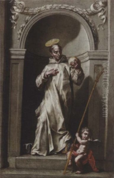 Saint Bruno, In A Niche - view 1