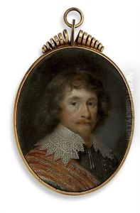 A Gentleman In Gold-studded Breast-plate by Jonson van Ceulen