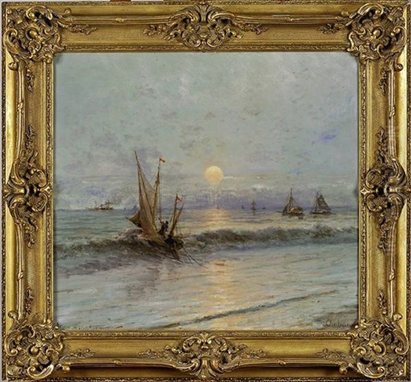 Le Depart Pour La Peche A L'aube - view 1