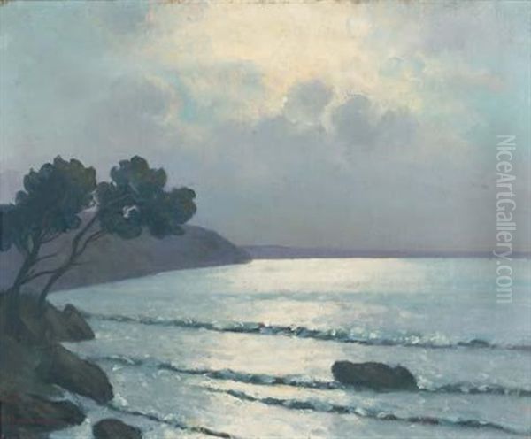 Bord De Mer Au Clair De Lune, Le Cap D'ail - view 1