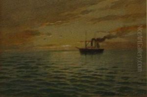 Marine Au Crepuscule by Arsene Chabanian