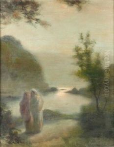 Coucher De Soleil by Maurice Chabas