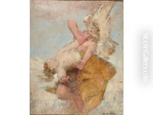 L'enlevement De Psyche by Maurice Chabas