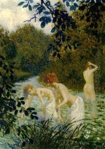Nymphes Au Bain
