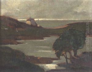Bord De Mer A La Tombee De La Nuit by Maurice Chabas