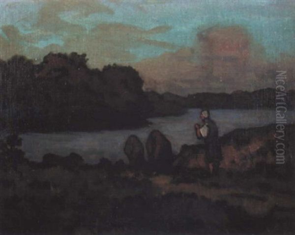 Paysanne Bretonne A L'embouchure De 'aven - view 1