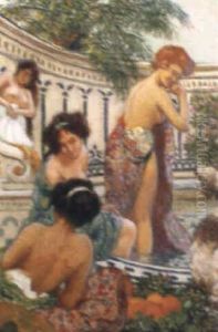 Women Bathing by Maurice Chabas