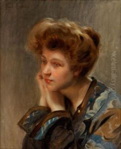 Portrait De Jeune Femme by Paul Emile Chabas