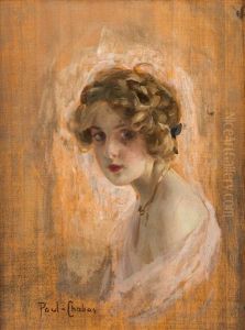 Portrait Of Young Woman In Profile by Paul Emile Chabas