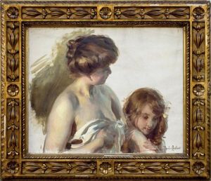 Mere Et Enfant by Paul Emile Chabas