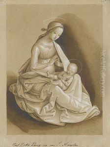 Muttergottes Mit Kind by Samuel Amsler