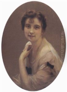 Femme Au Collier De Perles by Paul Emile Chabas