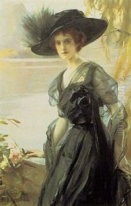 Portrait D'une Femme En Noir