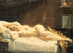Liggende Model by Paul Emile Chabas
