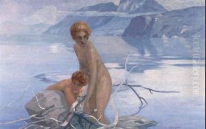 La Sortie Du Bain by Paul Emile Chabas
