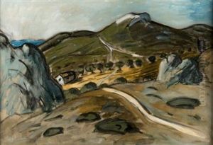 Alpilles, Des Oliviers Et Une Ferme by Auguste Chabaud