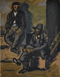 Le Repos Des Paysans by Auguste Chabaud