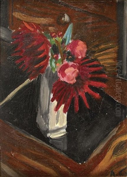 Bouquet De Dahlias, Circa 1920 - view 1